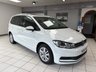 USED 2021 70 VOLKSWAGEN TOURAN 1.5 TSI EVO SE Family MPV 5dr Petrol Manual Euro 6 (s/s) (150 ps) PURE WHITE / BLACK LASANO CLOTH TRIM / PANORAMIC GLASS SUNROOF / DUAL ZONE CLIMATE / ELECTRIC WINDOWS / MIRRORS / AUTO LIGHTS / FRONT ASSIST / ADAPTIVE CRUISE / SATNAV / DAB FM TUNER / USB / BLUETOOTH / FRONT AND REAR PARKING SENSORS / PRIVACY GLASS / 16" ALLOY WHEELS / SERVICE HISTORY