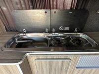 USED 2016 66 VOLKSWAGEN TRANSPORTER 2.0 TDI T30 BlueMotion Tech CAMPERVAN 5dr Diesel Manual FWD LWB Euro 6 (s/s) (102 ps) R&R BED + KITCHEN + POP TOP + LOW MILES + EURO 6