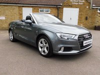 USED 2017 67 AUDI A3 CABRIOLET 2.0 TFSI Sport Convertible 2dr Petrol S Tronic quattro Euro 6 (s/s) (190 ps) *FSH, ULEZ COMPLIANT*