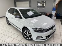 USED 2021 71 VOLKSWAGEN POLO 1.0 EVO beats Hatchback 5dr Petrol Manual Euro 6 (s/s) (80 ps) PURE WHITE / BEATS EDITION / ONLY 33038 MILES FROM NEW / GESTURE CONTL / APPLE CARPLAY & ANDROID AUTO / AUTO LIGHTS / CRUISE CONTROL / REVERSING CAMERA / BEATS SEATS / BEATS SOUND SYSTEM