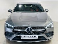 USED 2019 69 MERCEDES-BENZ CLA 1.3 CLA180 AMG Line (Premium) Coupe 4dr Petrol 7G-DCT Euro 6 (s/s) (136 ps) Mountain Grey | Black/Red Leather Interior | Ambient Lighting | Privacy Glass | AMG Pack | ULEZ OK