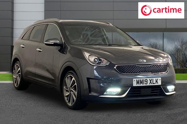 View our Kia Niro 1.6h GDi GPF 4 SUV 5dr Petrol Hybrid DCT Euro 6 (s/s) ( 16in Alloy) (139 bhp) Reverse Camera, Android Auto / Apple CarPlay, Heated Seats, Heated Steering Wheel, Touchscreen Satellite Navigation
