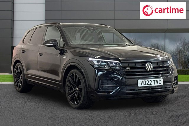 View our Volkswagen Touareg 3.0 TDI V6 Black Edition SUV 5dr Diesel Tiptronic 4Motion Euro 6 (s/s) (286 ps) Panoramic Sunroof, Front / Rear Parking Sensors, Car-Net App Connect, Memory Pack, 21In Alloys