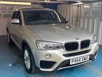 USED 2014 64 BMW X4 2.0 20d SE SUV 5dr Diesel Auto xDrive Euro 6 (s/s) (190 ps)+2 KEYS+PSH 7 SERVICES+CRUISE+PARK SENSORS+LEATHER HEATED SEATS+AIRCON+NAV+BT AUDIO+USB+AUX+AUTOHOLD+ALLOYS+HPI CLEAR WITH VOSA MOT HISTORY, CLEAN +GREAT DRIVE+GOOD MPG, PART EXCHANGE WELCOME 2 KEYS+PSH 7 SERVICES+CRUISE+PARK SENSORS+LEATHER HEATED SEATS+AIRCON+NAV+BT AUDIO+USB+AUX+AUTOHOLD+ALLOYS+HPI CLEAR