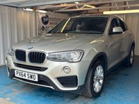 USED 2014 64 BMW X4 2.0 20d SE SUV 5dr Diesel Auto xDrive Euro 6 (s/s) (190 ps)+2 KEYS+PSH 7 SERVICES+CRUISE+PARK SENSORS+LEATHER HEATED SEATS+AIRCON+NAV+BT AUDIO+USB+AUX+AUTOHOLD+ALLOYS+HPI CLEAR WITH VOSA MOT HISTORY, CLEAN +GREAT DRIVE+GOOD MPG, PART EXCHANGE WELCOME 2 KEYS+PSH 7 SERVICES+CRUISE+PARK SENSORS+LEATHER HEATED SEATS+AIRCON+NAV+BT AUDIO+USB+AUX+AUTOHOLD+ALLOYS+HPI CLEAR
