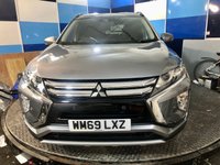 USED 2020 69 MITSUBISHI ECLIPSE CROSS 1.5T Dynamic SUV 5dr Petrol CVT Euro 6 (s/s) (163 ps) An absolute stunning example of this very highly sought after Ulez compliant petrol automatic Suv finished in Atlantic Grey complimented with 18" Diamond cut alloys ,This car comes with full service history and  is equipped with front and rear parking sensors with reverse camera ,Keyless entry and go ,dual zone digital climate control ,cruise control and speed limiter , voice control system ,heated front seats ,Dab stereo with usb inputs ,Bluetooth connectivity ,Android auto and Apple car play ,
