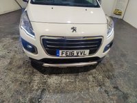 USED 2016 16 PEUGEOT 3008 1.6 BlueHDi Allure SUV 5dr Diesel ETG Euro 6 (s/s) (120 ps) &pound;35 TAX REAR CAMERA PAN ROOF SUN BLINDS HALF LEATHER