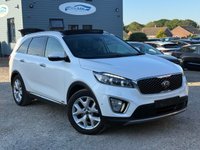 USED 2015 15 KIA SORENTO 2.2 CRDi KX-4 SUV 5dr Diesel Auto AWD Euro 6 (197 bhp) AUTOMATIC, 7 SEATS, FSH, Panoramic Glass Roof, Electric Memory Heated Leather Seats, Rear Camera, Heated Steering Wheel, Sat Nav, Front & Rear Park Sensors, 19" Alloy Wheels, Power Tailgate, ABS, Traction Control, Dual Climate Control, Cruise Control, DAB Radio, Bluetooth Phone Prep