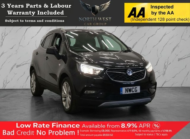 View our Vauxhall Mokka X 1.4i Turbo Active SUV 5dr Petrol Manual Euro 6 (s/s) (140 ps) NATIONWIDE PARTS & LABOUR WARRANTY INCLUDED + 12 MONTHS AA BREAKDOWN FREE