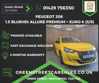 USED 2023 23 PEUGEOT 208 1.5 BlueHDi Allure Premium + Euro 6 (s/s) 5dr 1 Owner Full Service History