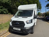 USED 2021 21 FORD TRANSIT 2.0 350 EcoBlue 130BHP Leader LOW CHASSIS LWB L3 LOW LOADER LUTON VAN 1 OWNER+EURO 6+ 3.5 TONNE