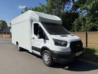 USED 2021 21 FORD TRANSIT 2.0 350 EcoBlue 130BHP Leader LOW CHASSIS LWB L3 LOW LOADER LUTON VAN 1 OWNER+EURO 6+ 3.5 TONNE