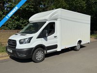 USED 2021 21 FORD TRANSIT 2.0 350 EcoBlue 130BHP Leader LOW CHASSIS LWB L3 LOW LOADER LUTON VAN 1 OWNER+EURO 6+ 3.5 TONNE