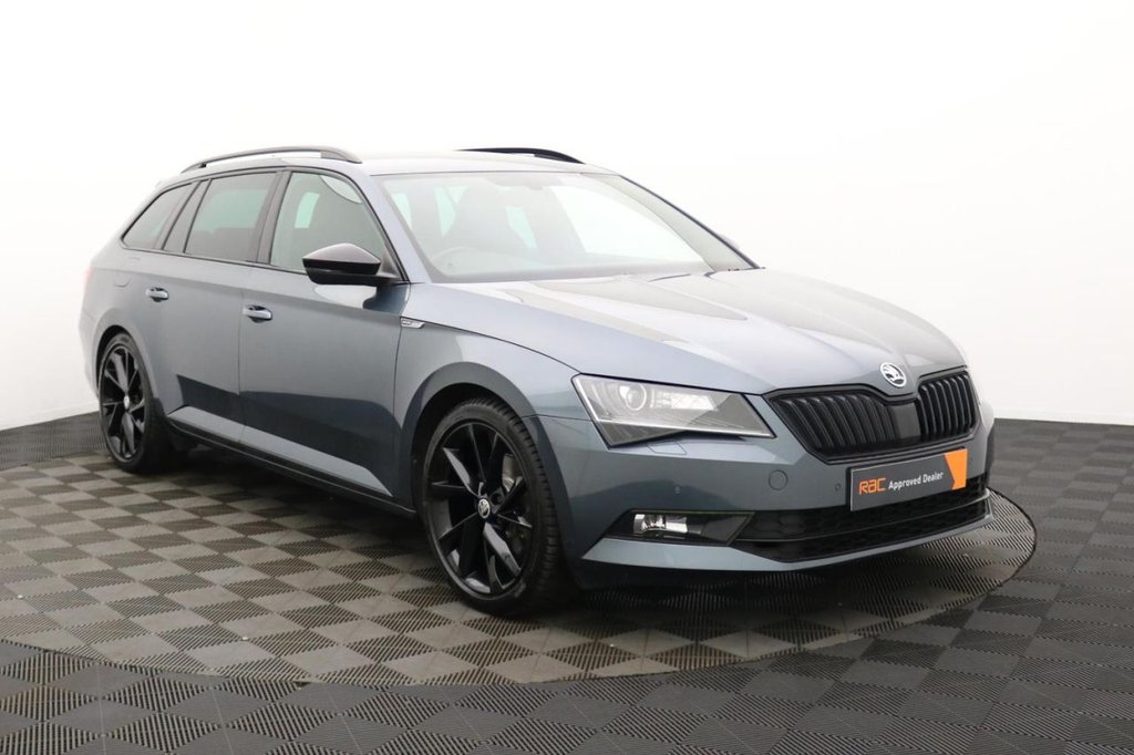 USED 2018 68 SKODA SUPERB 2.0 TDI SportLine Estate 5dr Diesel DSG Euro 6 (s/s) (150 ps) Car Play, Sat Nav, 19" Alloys