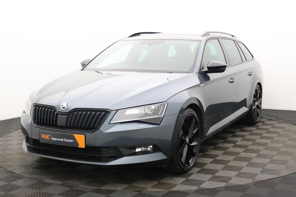 USED 2018 68 SKODA SUPERB 2.0 TDI SportLine Estate 5dr Diesel DSG Euro 6 (s/s) (150 ps) Car Play, Sat Nav, 19" Alloys