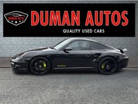 USED 2008 58 PORSCHE 911 3.6 997 Turbo Coupe 2dr Petrol Tiptronic S AWD (326 g/km, 480 bhp) PANORAMIC ROOF+ FULL LEATHER TRIM+ PRICAVY GLASS+ AWD PASM ADAPTIVE SUSPENTION+ ACTIVE REAR SPOILER+ XENON HEADLIGHTS+ HEATED ELECTRIC SEATS+ TURBO WHEELS+ PCM NAVIGATION+ CLIMATE CONTROL+ CRUISE CONTROL+ BOSE SOUND SYSTEM+ REAR PARKING SENSORS+ MULTIFUNCTION STEERING WHEEL+ MEMORY SEATS+ SPORT CHRONO PACKAGE TURBO+ SPORT MODE+ CD PLAYER+ 19 INCH ALLOY WHEELS+