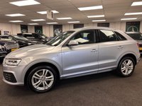 USED 2017 AUDI Q3 2.0 TDI S line SUV 5dr Diesel S Tronic quattro Euro 6 (s/s) (Nav) (150 ps) UK DELIVERY FLAT FEE &pound;250 (SUBJECT TO DEAL) *OVER 100 IMAGES ON OUR WEBSITE*BESPOKE FINANCE ARRANGED*PART EXCHANGE WELCOME*ALL VEHICLES HPI CLEAR