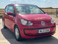 USED 2013 13 VOLKSWAGEN UP! 1.0 BlueMotion Tech Move up! Euro 5 (s/s) 3dr 1 OWNER/FULL HSTRY/NEW CLUTCH