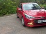 USED 2016 66 HYUNDAI I20 1.2 SE Hatchback 5dr Petrol Manual Euro 6 (84 ps) DAB - PASSION RED