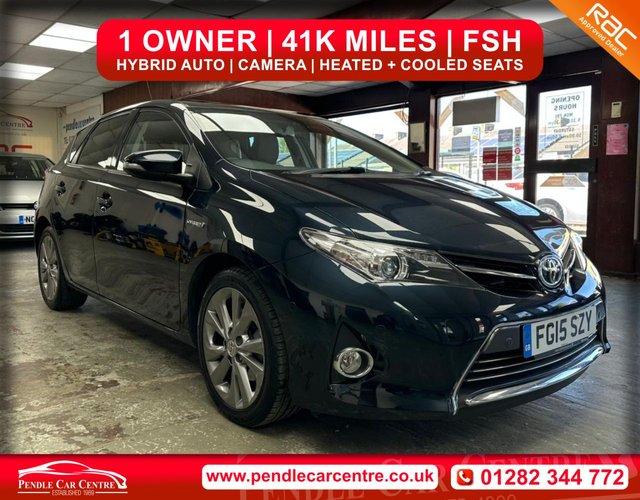 View our Toyota Auris 1.8 VVT-h Excel Hatchback 5dr Petrol Hybrid CVT Euro 5 (s/s) (136 ps)