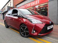 USED 2018 68 TOYOTA YARIS 1.5 VVT-h Cyan Bi-Tone Hatchback 5dr Petrol Hybrid E-CVT Euro 6 (s/s) (100 ps) STUNNING EXAMPLE ,2 KEYS ,SERVICE HISTORY ,SAT-NAV ,CLIMATE CONTROL ,ALLOYS ,AIR-CON ,PRIVACY GLASS ,VIEWING AND TEST DRIVE ESSENTIAL , 