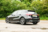 USED 2018 68 MERCEDES-BENZ A-CLASS 1.5 A180d AMG Line (Executive) Hatchback 5dr Diesel 7G-DCT Euro 6 (s/s) (116 ps) COSMOS BLACK METALLIC PAINTWORK + REVERSE CAMERA + HEATED SEATS