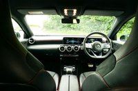 USED 2018 68 MERCEDES-BENZ A-CLASS 1.5 A180d AMG Line (Executive) Hatchback 5dr Diesel 7G-DCT Euro 6 (s/s) (116 ps) COSMOS BLACK METALLIC PAINTWORK + REVERSE CAMERA + HEATED SEATS