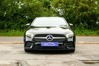 USED 2018 68 MERCEDES-BENZ A-CLASS 1.5 A180d AMG Line (Executive) Hatchback 5dr Diesel 7G-DCT Euro 6 (s/s) (116 ps) COSMOS BLACK METALLIC PAINTWORK + REVERSE CAMERA + HEATED SEATS
