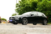 USED 2018 68 MERCEDES-BENZ A-CLASS 1.5 A180d AMG Line (Executive) Hatchback 5dr Diesel 7G-DCT Euro 6 (s/s) (116 ps) COSMOS BLACK METALLIC PAINTWORK + REVERSE CAMERA + HEATED SEATS