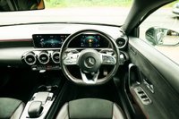 USED 2018 68 MERCEDES-BENZ A-CLASS 1.5 A180d AMG Line (Executive) Hatchback 5dr Diesel 7G-DCT Euro 6 (s/s) (116 ps) COSMOS BLACK METALLIC PAINTWORK + REVERSE CAMERA + HEATED SEATS