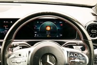 USED 2018 68 MERCEDES-BENZ A-CLASS 1.5 A180d AMG Line (Executive) Hatchback 5dr Diesel 7G-DCT Euro 6 (s/s) (116 ps) COSMOS BLACK METALLIC PAINTWORK + REVERSE CAMERA + HEATED SEATS