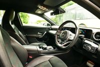 USED 2018 68 MERCEDES-BENZ A-CLASS 1.5 A180d AMG Line (Executive) Hatchback 5dr Diesel 7G-DCT Euro 6 (s/s) (116 ps) COSMOS BLACK METALLIC PAINTWORK + REVERSE CAMERA + HEATED SEATS