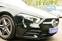 USED 2018 68 MERCEDES-BENZ A-CLASS 1.5 A180d AMG Line (Executive) Hatchback 5dr Diesel 7G-DCT Euro 6 (s/s) (116 ps) COSMOS BLACK METALLIC PAINTWORK + REVERSE CAMERA + HEATED SEATS
