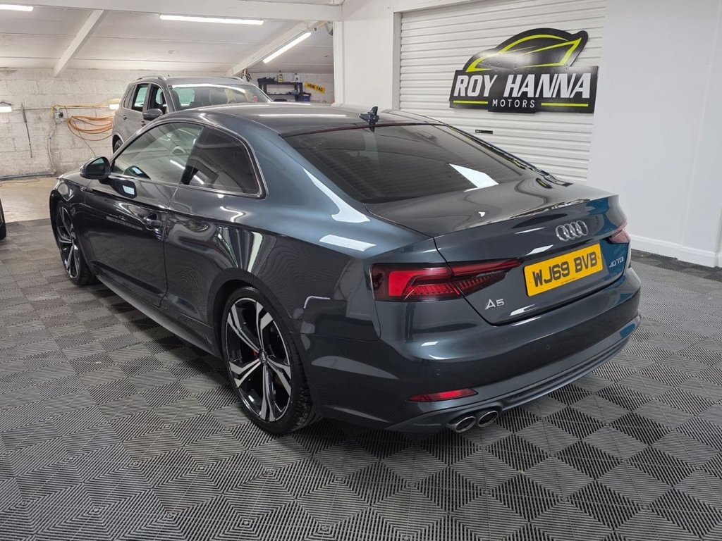 USED 2019 69 AUDI A5 2.0 TDI 40 S line Coupe 2dr Diesel S Tronic Euro 6 (s/s) (190 ps) 1 Owner - SatNav - Parking Sensors!