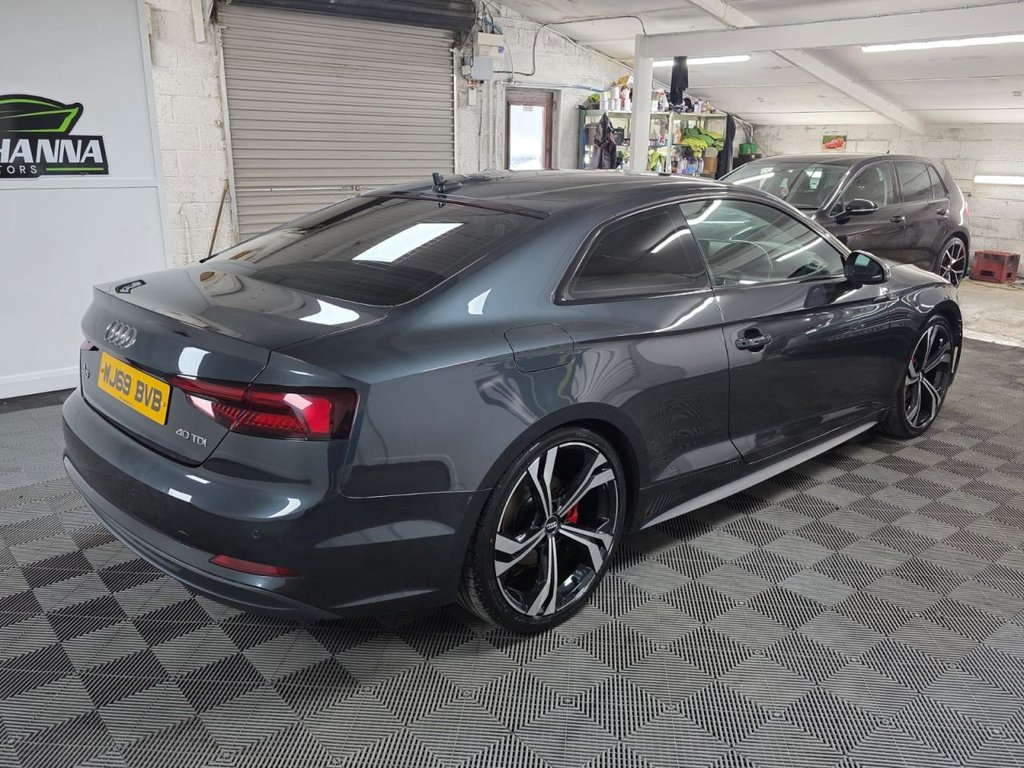 USED 2019 69 AUDI A5 2.0 TDI 40 S line Coupe 2dr Diesel S Tronic Euro 6 (s/s) (190 ps) 1 Owner - SatNav - Parking Sensors!