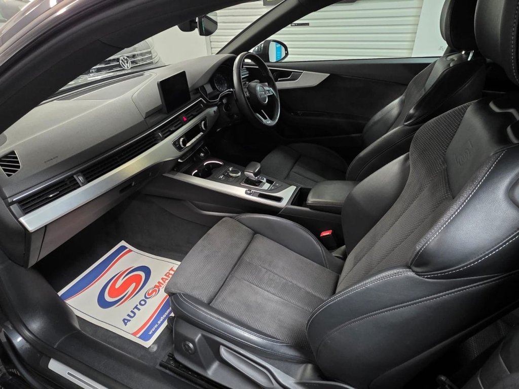 USED 2019 69 AUDI A5 2.0 TDI 40 S line Coupe 2dr Diesel S Tronic Euro 6 (s/s) (190 ps) 1 Owner - SatNav - Parking Sensors!