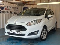 USED 2013 63 FORD FIESTA 1.25 Zetec Hatchback 5dr Petrol Manual Euro 5 (82 ps)+2 KEYS+HISTORY+ALLOYS+AIRCON+�&pound;35 12 MONTH ROAD TAX+LOW INSURANCE+HPI CLEAR+VOSA MOT HISTORY,+FULL DEALER FACILITIES+GOOD MPG 2 KEYS+HISTORY+ALLOYS+AIRCON+&pound;35 12 MONTH ROAD TAX+LOW INSURANCE+HPI CLEAR