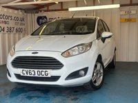 USED 2013 63 FORD FIESTA 1.25 Zetec Hatchback 5dr Petrol Manual Euro 5 (82 ps)+2 KEYS+HISTORY+ALLOYS+AIRCON+�&pound;35 12 MONTH ROAD TAX+LOW INSURANCE+HPI CLEAR+VOSA MOT HISTORY,+FULL DEALER FACILITIES+GOOD MPG 2 KEYS+HISTORY+ALLOYS+AIRCON+&pound;35 12 MONTH ROAD TAX+LOW INSURANCE+HPI CLEAR