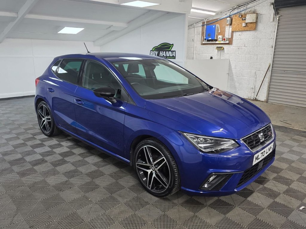 USED 2020 70 SEAT IBIZA 1.0 TSI FR Sport Hatchback 5dr Petrol Manual Euro 6 (s/s) GPF (95 ps) Cruise Control - Power Steering