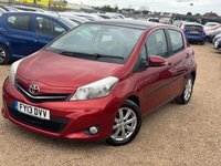 USED 2013 13 TOYOTA YARIS 1.33 Dual VVT-i T Spirit Euro 5 5dr 2 Owner/2Keys/Full history