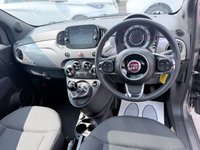 USED 2023 23 FIAT 500 Grey 1.0 MHEV hatchback, 44,183 miles, Euro 6, ULEZ compliant, 6-speed manual, 7in screen, CarPlay/Android Auto, sunroof, A/C, 15in alloys. This 2023 Fiat 500 is a superb example, having had only one owner since new. It features a responsive 1.0 litre petrol engine, meeting Euro 6 emissions standards. Inside, you'll find a 7in HD touchscreen radio complete with Bluetooth, USB, and DAB functionality, alongside seamless Apple CarPlay and Android Auto connectivity. Comfort is assured with air conditioning, while the rain and dusk sensors automatically activate the headlights. Enjoy the open air with the fixed panoramic sunroof, all con