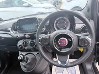 USED 2023 23 FIAT 500 Black 1.0 MHEV hatchback, 39,998 miles, Euro 6, ULEZ compliant, 6-speed manual, 7in screen, CarPlay/Android Auto, sunroof, A/C, 15in alloys. This 2023 Fiat 500 is a superb example, having had only one owner since new. It is powered by an efficient 1.0 litre petrol engine, meeting Euro 6 emissions standards. Inside, you'll find a fixed sunroof offering a panoramic view, air conditioning for comfort, and seamless connectivity with Apple CarPlay and Android Auto. The 7 inch HD touchscreen radio includes Bluetooth, USB, and DAB for all your entertainment needs, while rain and dusk sensors automatically manage the headlights.  This Fiat 5
