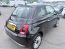USED 2023 23 FIAT 500 Black 1.0 MHEV hatchback, 39,998 miles, Euro 6, ULEZ compliant, 6-speed manual, 7in screen, CarPlay/Android Auto, sunroof, A/C, 15in alloys. This 2023 Fiat 500 is a superb example, having had only one owner since new. It is powered by an efficient 1.0 litre petrol engine, meeting Euro 6 emissions standards. Inside, you'll find a fixed sunroof offering a panoramic view, air conditioning for comfort, and seamless connectivity with Apple CarPlay and Android Auto. The 7 inch HD touchscreen radio includes Bluetooth, USB, and DAB for all your entertainment needs, while rain and dusk sensors automatically manage the headlights.  This Fiat 5