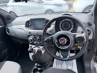 USED 2023 23 FIAT 500 Grey 1.0 MHEV hatchback, 42,442 miles, Euro 6, ULEZ compliant, 6-speed manual, 7in Screen, CarPlay/Android Auto, Sunroof, A/C, 15in alloys. This 2023 Fiat 500 is a superb example, having had only one owner since new. It is powered by an efficient 1.0 litre petrol engine and meets Euro 6 emissions standards. This model comes equipped with convenient rain and dusk sensors that automatically activate the headlights, along with Apple CarPlay and Android Auto connectivity for seamless smartphone integration. You can enjoy your favourite music and podcasts through the 7 inch HD touchscreen radio, which also features Bluetooth, USB, and DA