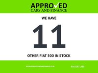 USED 2023 23 FIAT 500 Grey 1.0 MHEV hatchback, 42,442 miles, Euro 6, ULEZ compliant, 6-speed manual, 7in Screen, CarPlay/Android Auto, Sunroof, A/C, 15in alloys. This 2023 Fiat 500 is a superb example, having had only one owner since new. It is powered by an efficient 1.0 litre petrol engine and meets Euro 6 emissions standards. This model comes equipped with convenient rain and dusk sensors that automatically activate the headlights, along with Apple CarPlay and Android Auto connectivity for seamless smartphone integration. You can enjoy your favourite music and podcasts through the 7 inch HD touchscreen radio, which also features Bluetooth, USB, and DA