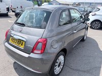 USED 2023 23 FIAT 500 Grey 1.0 MHEV hatchback, 41,298 miles, Euro 6, ULEZ compliant, 6-speed manual, 7in screen, CarPlay/Android Auto, sunroof, A/C, 15in alloys. This 2023 Fiat 500 is a superb example, having had only one owner from new. It is powered by an efficient 1.0 litre petrol engine, meeting Euro 6 emissions standards. This model comes equipped with a 7in HD touchscreen radio featuring Bluetooth, USB, and DAB functionality, alongside seamless Apple CarPlay and Android Auto connectivity. Comfort is assured with air conditioning, while the fixed sunroof, including a panoramic glass panel, adds to the airy cabin feel. Practicality is enhanced by rai