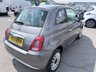 USED 2023 23 FIAT 500 Grey 1.0 MHEV hatchback, 41,298 miles, Euro 6, ULEZ compliant, 6-speed manual, 7in screen, CarPlay/Android Auto, sunroof, A/C, 15in alloys. This 2023 Fiat 500 is a superb example, having had only one owner from new. It is powered by an efficient 1.0 litre petrol engine, meeting Euro 6 emissions standards. This model comes equipped with a 7in HD touchscreen radio featuring Bluetooth, USB, and DAB functionality, alongside seamless Apple CarPlay and Android Auto connectivity. Comfort is assured with air conditioning, while the fixed sunroof, including a panoramic glass panel, adds to the airy cabin feel. Practicality is enhanced by rai