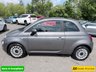 USED 2023 23 FIAT 500 Grey 1.0 MHEV hatchback, 41,298 miles, Euro 6, ULEZ compliant, 6-speed manual, 7in screen, CarPlay/Android Auto, sunroof, A/C, 15in alloys. This 2023 Fiat 500 is a superb example, having had only one owner from new. It is powered by an efficient 1.0 litre petrol engine, meeting Euro 6 emissions standards. This model comes equipped with a 7in HD touchscreen radio featuring Bluetooth, USB, and DAB functionality, alongside seamless Apple CarPlay and Android Auto connectivity. Comfort is assured with air conditioning, while the fixed sunroof, including a panoramic glass panel, adds to the airy cabin feel. Practicality is enhanced by rai