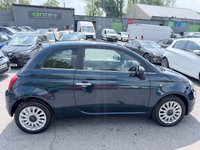 USED 2023 23 FIAT 500 Blue 1.0 MHEV hatchback, 44,183 miles, Euro 6, ULEZ compliant, 6-speed manual, 7in screen, CarPlay/Android Auto, sunroof, A/C, 15in alloys. This 2023 Fiat 500 is a superb example, having had only one owner since new. It features a responsive 1.0 litre petrol engine, meeting Euro 6 emissions standards. Inside, you'll find comfort with air conditioning and enjoy the fixed panoramic sunroof. Stay connected and entertained with Apple CarPlay and Android Auto compatibility, all managed through a 7 inch HD touchscreen radio that includes Bluetooth, USB, and DAB functionality. The car also benefits from rain and dusk sensors, which automat