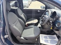 USED 2023 23 FIAT 500 Blue 1.0 MHEV hatchback, 44,183 miles, Euro 6, ULEZ compliant, 6-speed manual, 7in screen, CarPlay/Android Auto, sunroof, A/C, 15in alloys. This 2023 Fiat 500 is a superb example, having had only one owner since new. It features a responsive 1.0 litre petrol engine, meeting Euro 6 emissions standards. Inside, you'll find comfort with air conditioning and enjoy the fixed panoramic sunroof. Stay connected and entertained with Apple CarPlay and Android Auto compatibility, all managed through a 7 inch HD touchscreen radio that includes Bluetooth, USB, and DAB functionality. The car also benefits from rain and dusk sensors, which automat